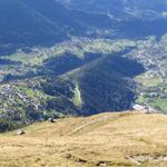 Blick auf Fiesch und das Rhonetal