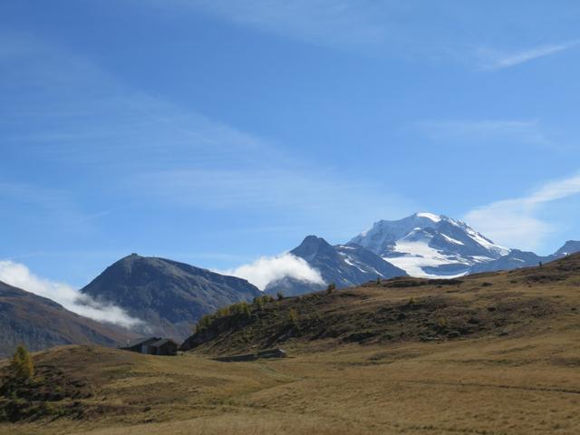 Blick Richtung Fletschhorn mit dem Senggchuppa