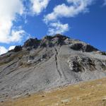 Blick hinauf zur Mederger Flue