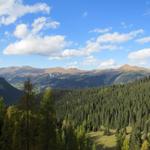 Blick ins Schanfigg bei Punkt 1908 m.ü.M. bei Laub