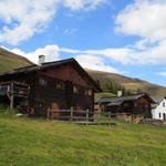 eine schöne Alpsiedlung auf der Sonnenseite des Landwassertal