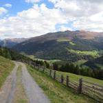 mit Blick ins Landwassertal verlassen wir die Stafelalp