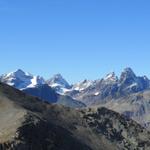 Blick zum Schwarzkopf, Verstanclahorn, und Piz Fliana