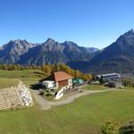 Blick auf die Bergstation der Sesselbahn auf Prui