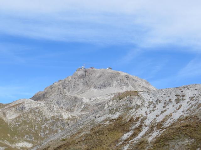 Blick hinauf zum Weissfluhjoch