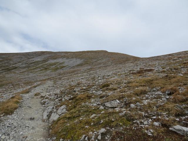 der Bergweg ist steil aber nicht ausgesetzt