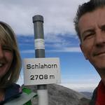 Erinnerungsfoto auf dem Gross Schiahorn 2708 m.ü.M.