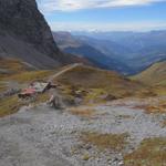 Blick auf den Strelapass