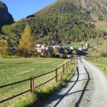 unsere Bergtour geht langsam dem Ende zu. Wir haben den Talboden bei Plans 1387 m.ü.M. erreicht