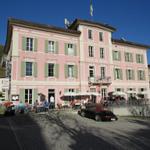 auf der Terrasse von Hotel "Piz Linard" haben wir ein Glas Weisswein genossen und auf die schöne Wanderung angestosse