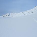 Mäusi und Ich laufen danach mit den Schneeschuhen weiter nach Tgalucas