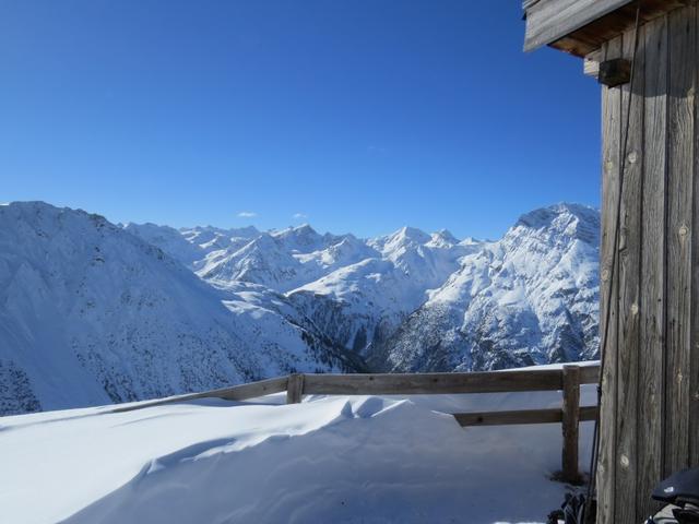 während dem Essen konnten wir diese super schöne Aussicht geniessen