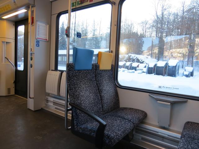 mit dem Zug fahren wir von Wald nach Fischenthal