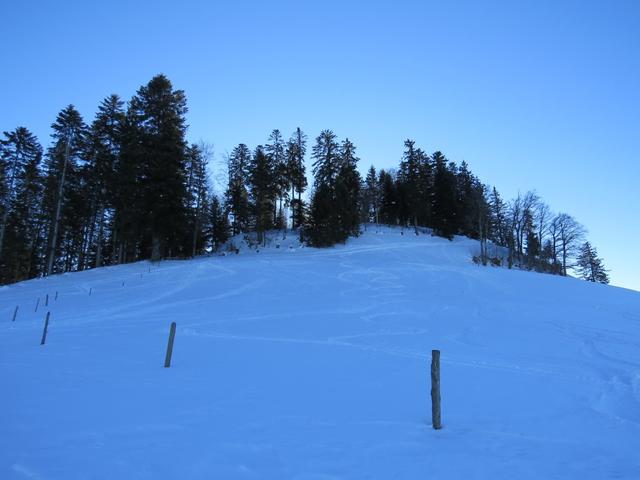 auf dem Weg zu Punkt 1074 m.ü.M.