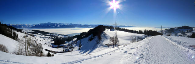 schönes Breitbildfoto aufgenommen bei Boden 1042 m.ü.M.