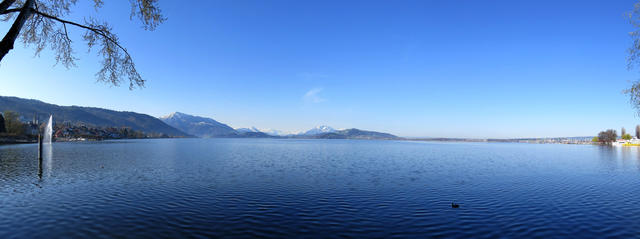 super schönes Breitbildfoto vom Zugersee