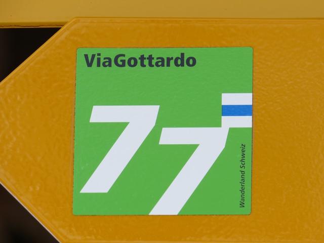 wir befinden uns auf der Via Gottardo