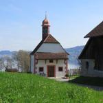 die kleine Kapelle von Buonas 430 m.ü.M. ist ein Besuch wert