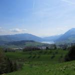 Blick auf den Zugersee, Richtung Arth Goldau