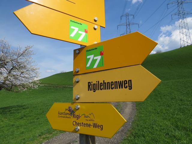 Wegweiser bei Gisibach