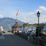 bei der Schiffshaltestelle in Immensee. Eine sehr schöne Wanderung geht zu Ende