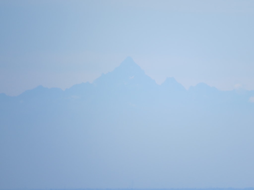 die Sicht reicht sogar bis zum Monviso/Monte Viso der „Hausberg“ von Turin