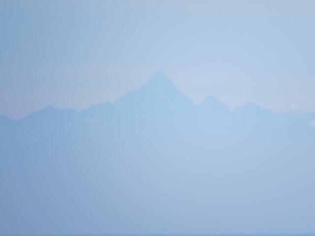 die Sicht reicht sogar bis zum Monviso/Monte Viso der „Hausberg“ von Turin