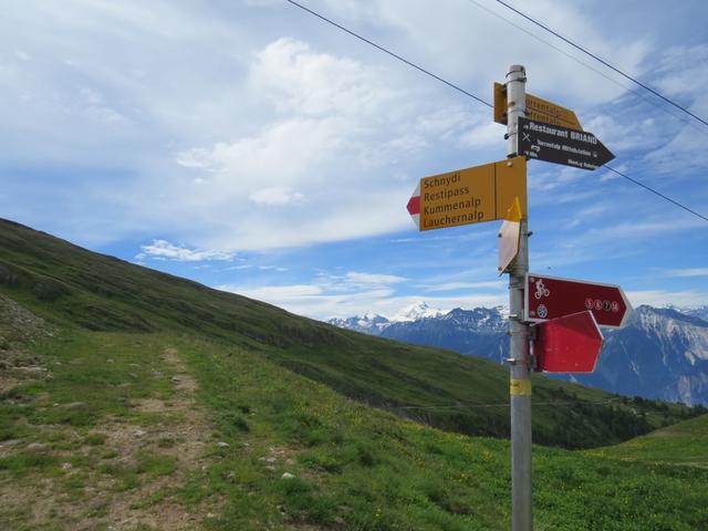 die heutige Wanderung kann beginnen. Unser heutiges Ziel lautet: Lauchernalp