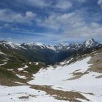 nur vom Restipass, kann man das Lötschental und die umliegenden Berge, in seiner ganzen Länge bestaunen