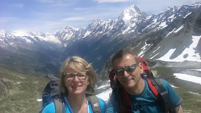 Erinnerungsfoto mit Bietschhorn