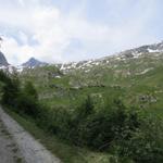 vor uns taucht die Kummenalp mit dem gleichnamigen Gasthaus auf