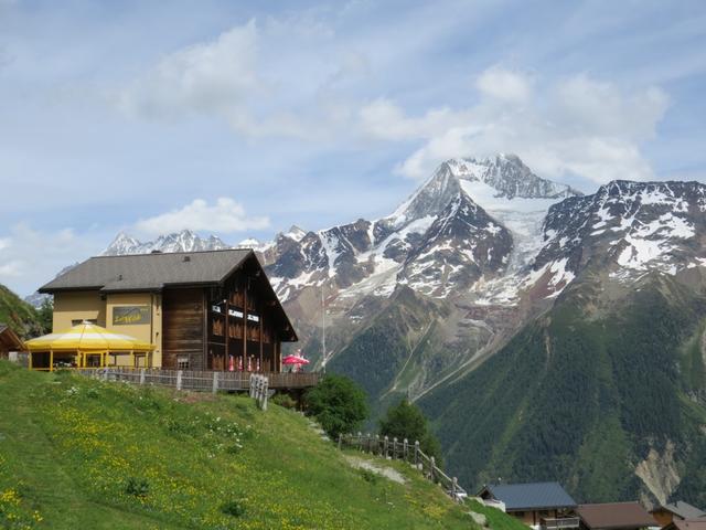 wir haben unsere Übernachtungslokalität auf der Lauchernalp, das Berggasthaus "zur Wildi" erreicht