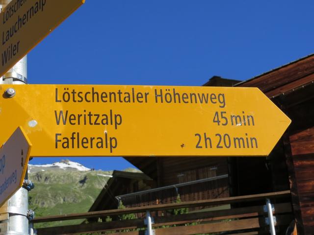 unser erstes Ziel lautet: Weritzalp