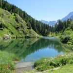 der sehr schön gelegene Schwarzsee