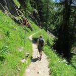 weiter geht unsere traumhaft schöne Wanderung auf dem Lötschentaler Höhenweg