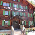 im sehr schönen Hotel Fafleralp beziehen wir unser Zimmer und legen ein Rucksack ab