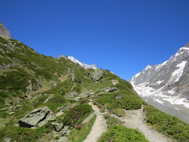 Blick zurück zur Anenhütte. Sie hat uns sehr gefallen