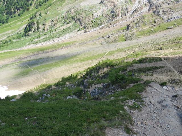 gut ersichtlich der weitere Wegverlauf. Er führt alles an der orographisch linken Seite des Nestbaches abwärts