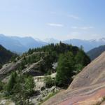 Blick zur schön gelegenen Burghütte