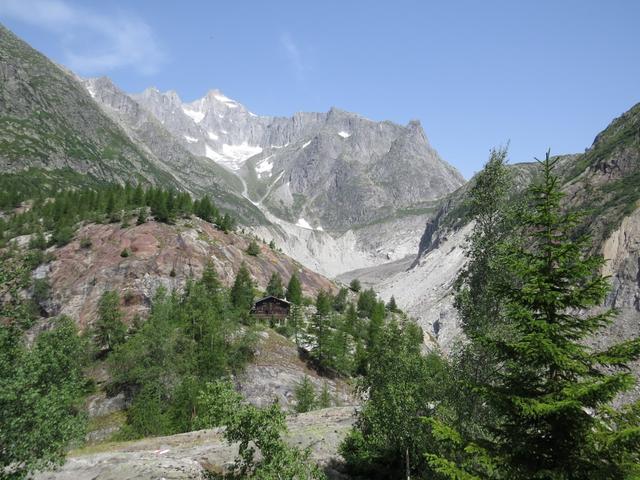 Blick zurück zum Fieschergletscher und kleines Wannenhorn