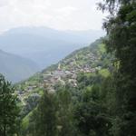 Blick auf der anderen Seite des Gredetschtal, nach Mund