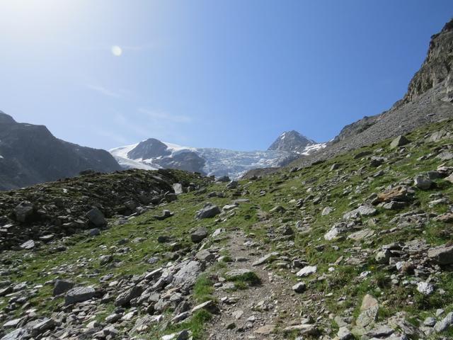 der Bergweg wird nun merklich steiler