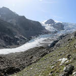 der Blick auf den Riedgletscher wird immer imposanter