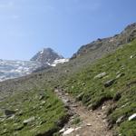 mit Blick Richtung Dirruhorn, wandern wir weiter aufwärts