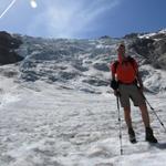 Franco auf dem Riedgletscher