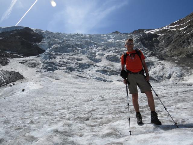 Franco auf dem Riedgletscher