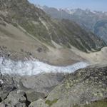 Tiefblick zum Riedgletscher