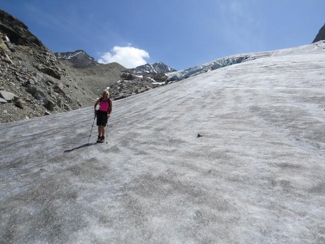 die Überquerung des Riedgletscher steht nun wieder an