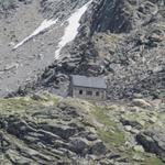 die Bordierhütte herangezoomt