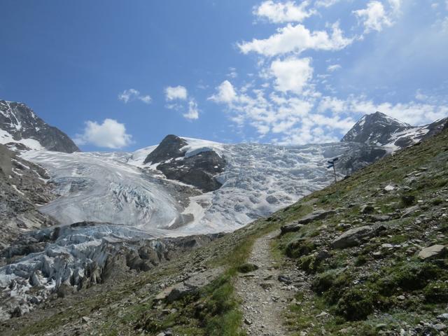 Blick zurück zur Weggabelung bei Punkt 2707 m.ü.M.